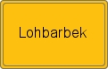 Ortsschild von Lohbarbek