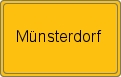 Ortsschild von Münsterdorf