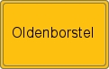 Ortsschild von Oldenborstel