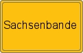 Ortsschild von Sachsenbande