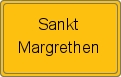 Ortsschild von Sankt Margrethen