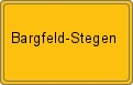 Ortsschild von Bargfeld-Stegen