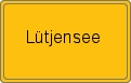 Ortsschild von Lütjensee