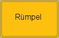 Ortsschild von Rümpel