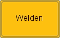 Ortsschild von Welden