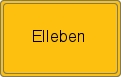 Ortsschild von Elleben