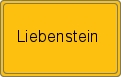 Ortsschild von Liebenstein