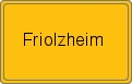 Ortsschild von Friolzheim