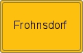 Ortsschild von Frohnsdorf