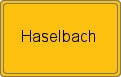 Ortsschild von Haselbach