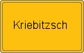 Ortsschild von Kriebitzsch