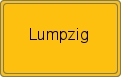 Ortsschild von Lumpzig