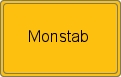 Ortsschild von Monstab