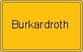 Ortsschild von Burkardroth