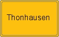 Ortsschild von Thonhausen