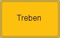 Ortsschild von Treben