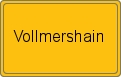 Ortsschild von Vollmershain