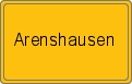 Ortsschild von Arenshausen