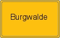Ortsschild von Burgwalde