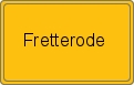 Ortsschild von Fretterode