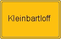 Ortsschild von Kleinbartloff