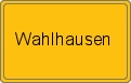Ortsschild von Wahlhausen
