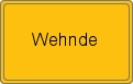 Ortsschild von Wehnde