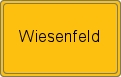 Ortsschild von Wiesenfeld