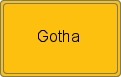 Ortsschild von Gotha
