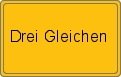 Ortsschild von Drei Gleichen