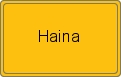 Ortsschild von Haina