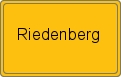 Ortsschild von Riedenberg