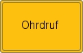 Ortsschild von Ohrdruf