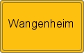 Ortsschild von Wangenheim