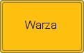 Ortsschild von Warza