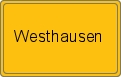 Ortsschild von Westhausen