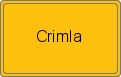 Ortsschild von Crimla