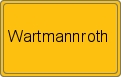 Ortsschild von Wartmannroth