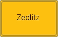 Ortsschild von Zedlitz