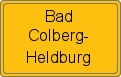 Ortsschild von Bad Colberg-Heldburg