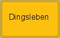 Ortsschild von Dingsleben