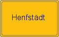 Ortsschild von Henfstädt