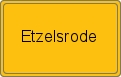 Ortsschild von Etzelsrode