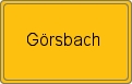 Ortsschild von Görsbach