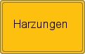 Ortsschild von Harzungen