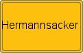Ortsschild von Hermannsacker