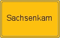 Ortsschild von Sachsenkam