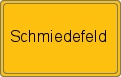 Ortsschild von Schmiedefeld