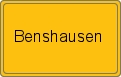 Ortsschild von Benshausen