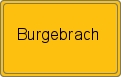 Ortsschild von Burgebrach